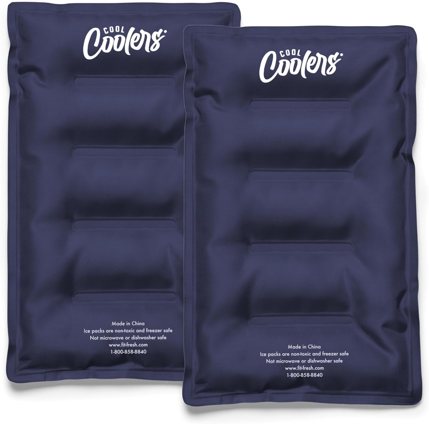 Cool Coolers by Fit & Fresh 2 Pack Soft Ice Packs for