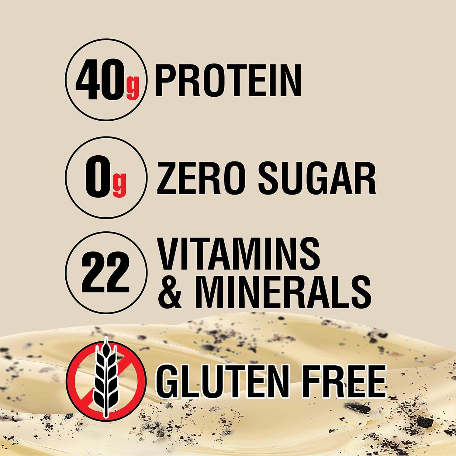 Lean Body Ready-to-Drink Cookies and Cream Protein Shake, 40g Protein, Whey Blend , 0 Sugar, Gluten Free, 22 Vitamins & Minerals, (Recyclable Carton & Lid - Pack of 12) LABRADA : Health & Household