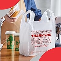 Vista 4 de Bolsas desechables y reutilizables para camisetas de agradecimiento de Concession Essentials - Paquete de 100