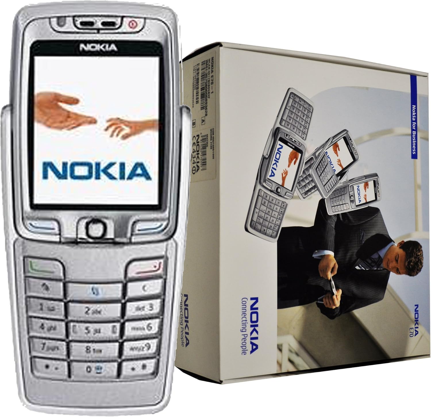 Nokia E70-1 64MB (GSM Only, No CDMA) Factory Unlocked Collectors Item 3G Cellphone (Silver) - International Version