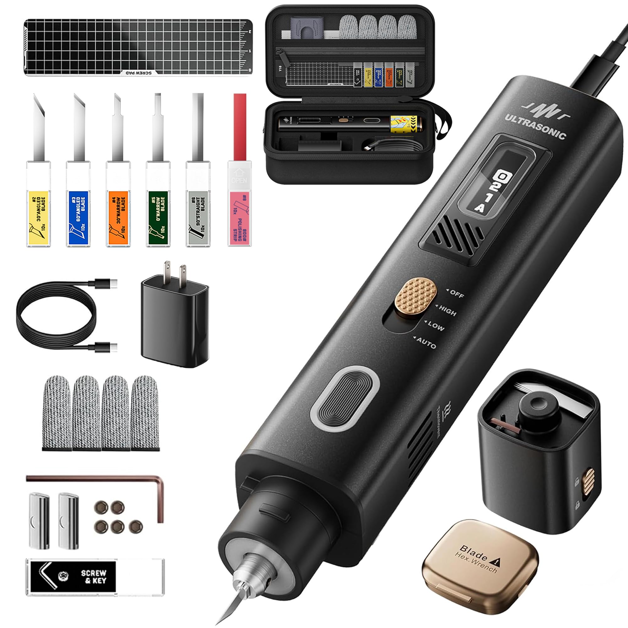 Amazon | 2in1 超音波カッター 研磨機能付き | 35W ハンドヘルド超音波