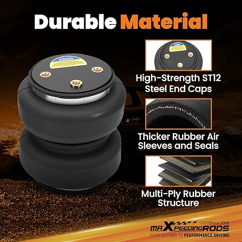 Miniatura 3 de maXpeedingrods Air Suspension Bags Kit 5000 lbs for Ford F250 F350 4WD RWD 1999-2007 Trucks Only with Gooseneck Hitch 1105 / 1199R