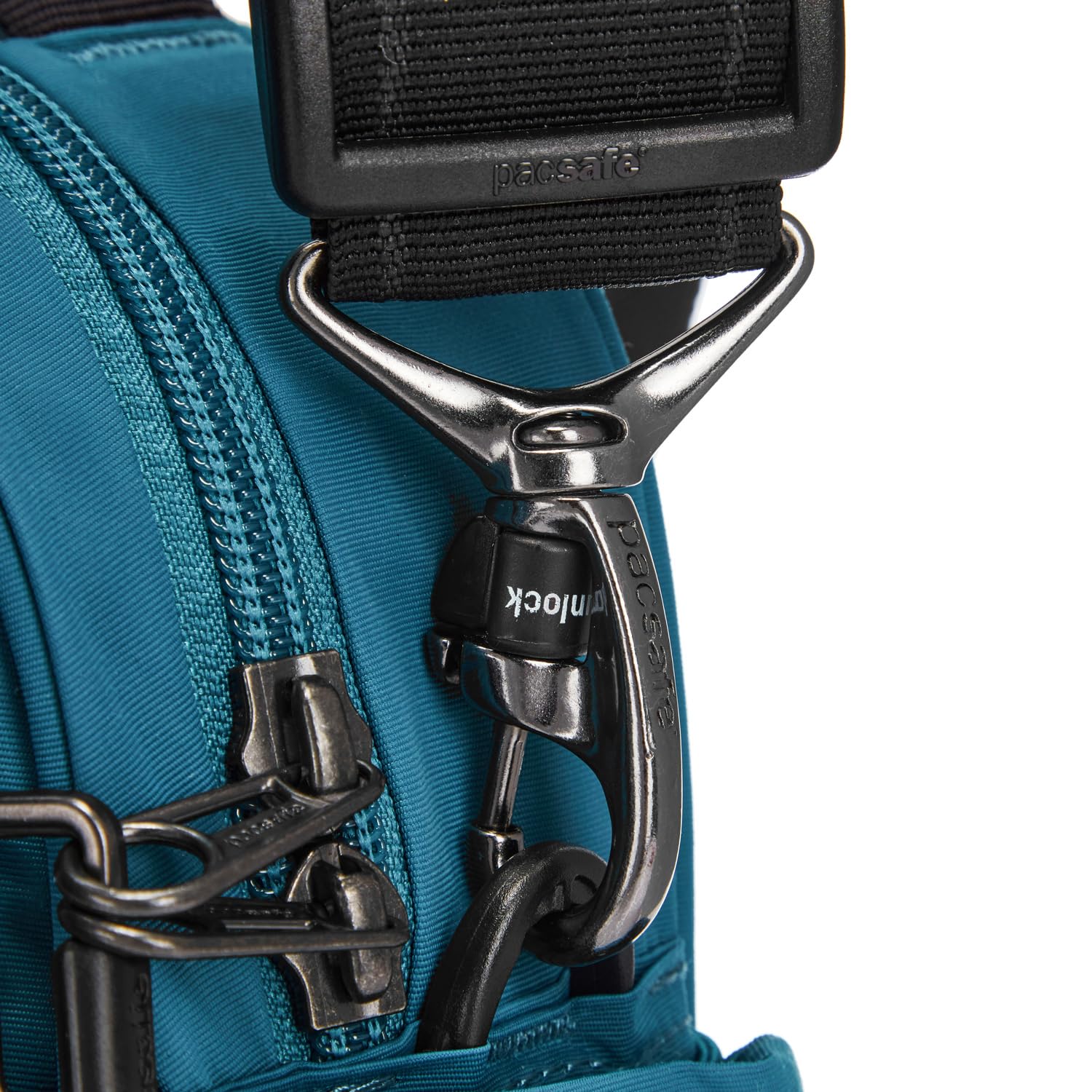 Pacsafe LS200 Crossbody - Anti-Diebstahl-Umhängetasche aus ECONYL