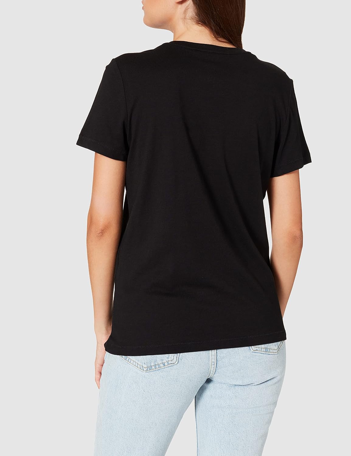 Only Onllana Life Reg S/S Photo Top Box JRS T-Shirt Femme, Noir/Imprimé : Snap, XS