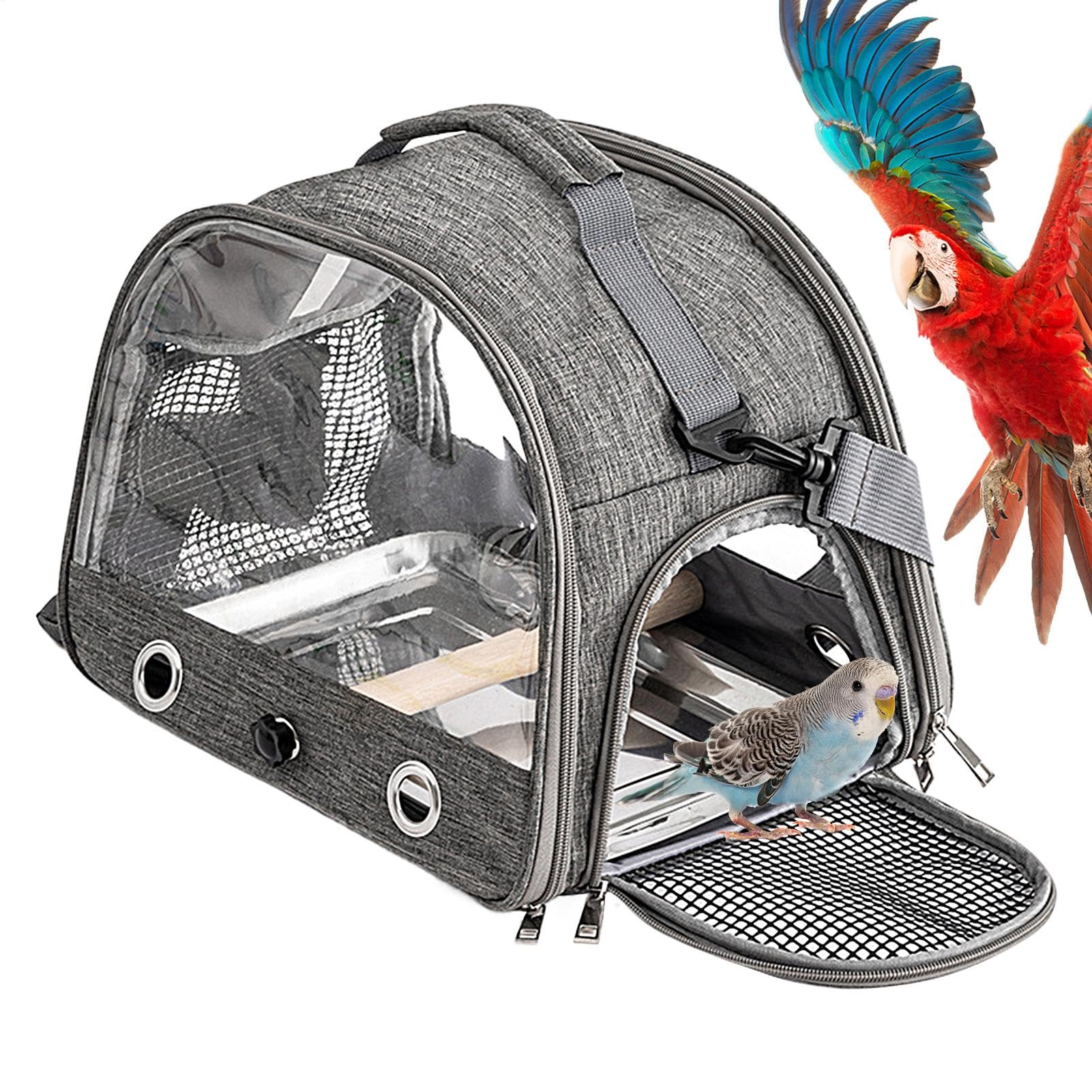 Sac de transport portable pour petits animaux et perruches avec bandoulière