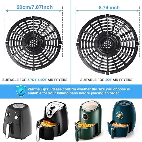 Miniatura 3 de Piezas de repuesto para freidora de aire Chefman TurboFry 3.6QT Power XL 4QT Emeril Lagasse 4QT, 8.1 pulgadas, accesorios de freidora de aire