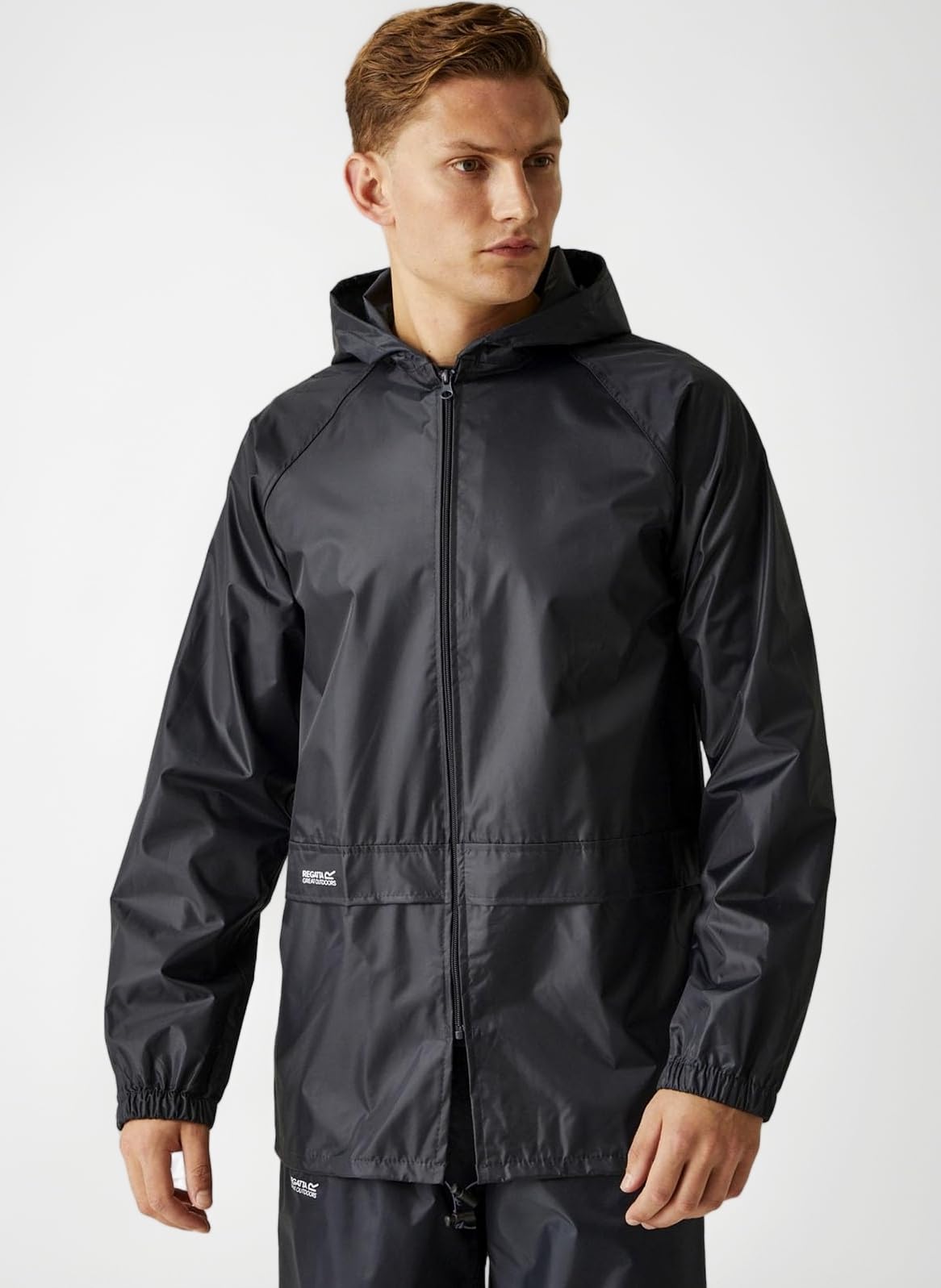Mens Stormbreak Waterproof Jacket Unlined Hooded Rain Coat