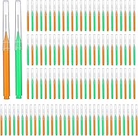 Vista 37 de Patelai 100 piezas de cepillos para limpiador, cepillo interdental, palillo de dientes, cabezal de hilo dental, hilo dental, higiene dental, hilo