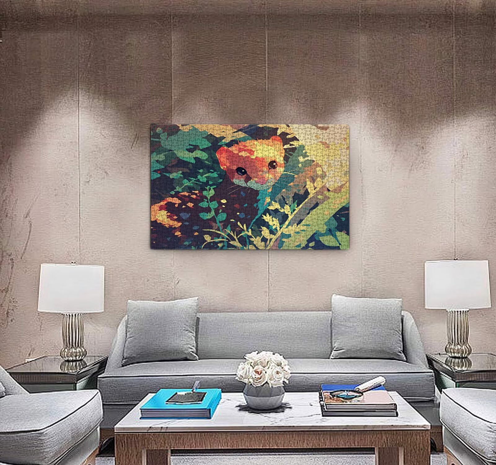 Puzzle dla dorosłych, 5000 elementów, urocze skunks, wymagające rodzinne gry, gry zręcznościowe dla dorosłych, wyzwania puzzle, prezent dla przyjaciół R2KH-484