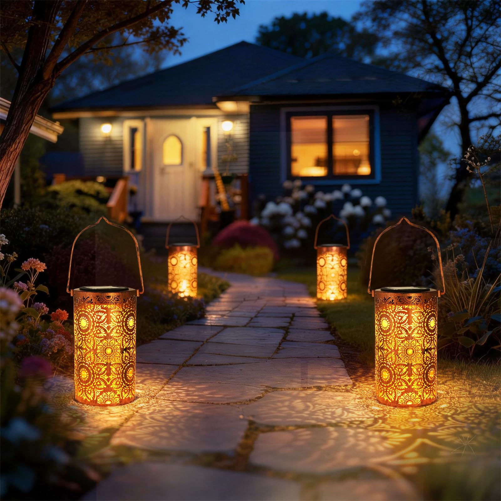 Super Bright Solar Pathway Lights Outdoor Powered,Adjustable Warm&Cool White,Wat Super Bright Solar Pathway Lights Outdoor Powered,Adjustable Warm&Cool White,Wat