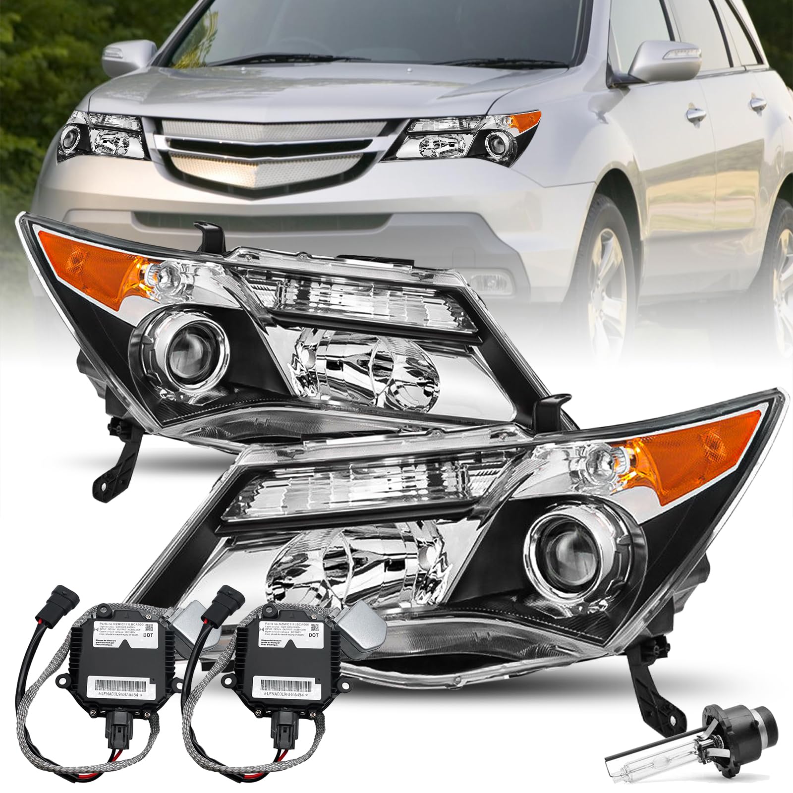 Amazon.com: JSBOYAT Headlight Assembly w/Ballast + D2S Bulbs for