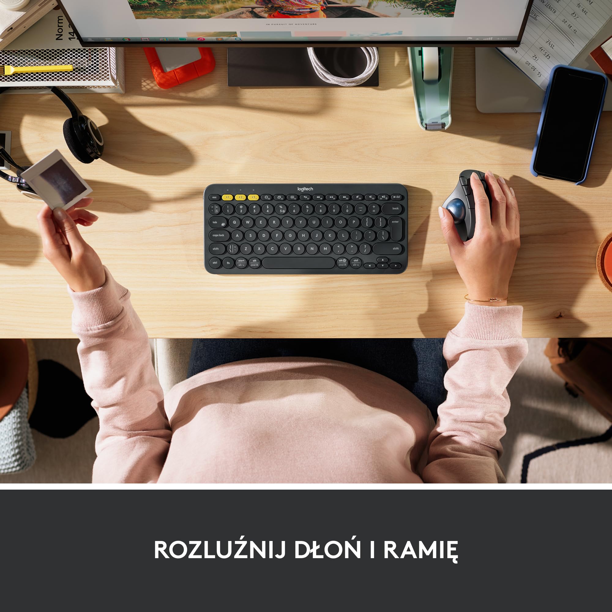 Logitech ERGO M575 Trackball Bezprzewodowa mysz