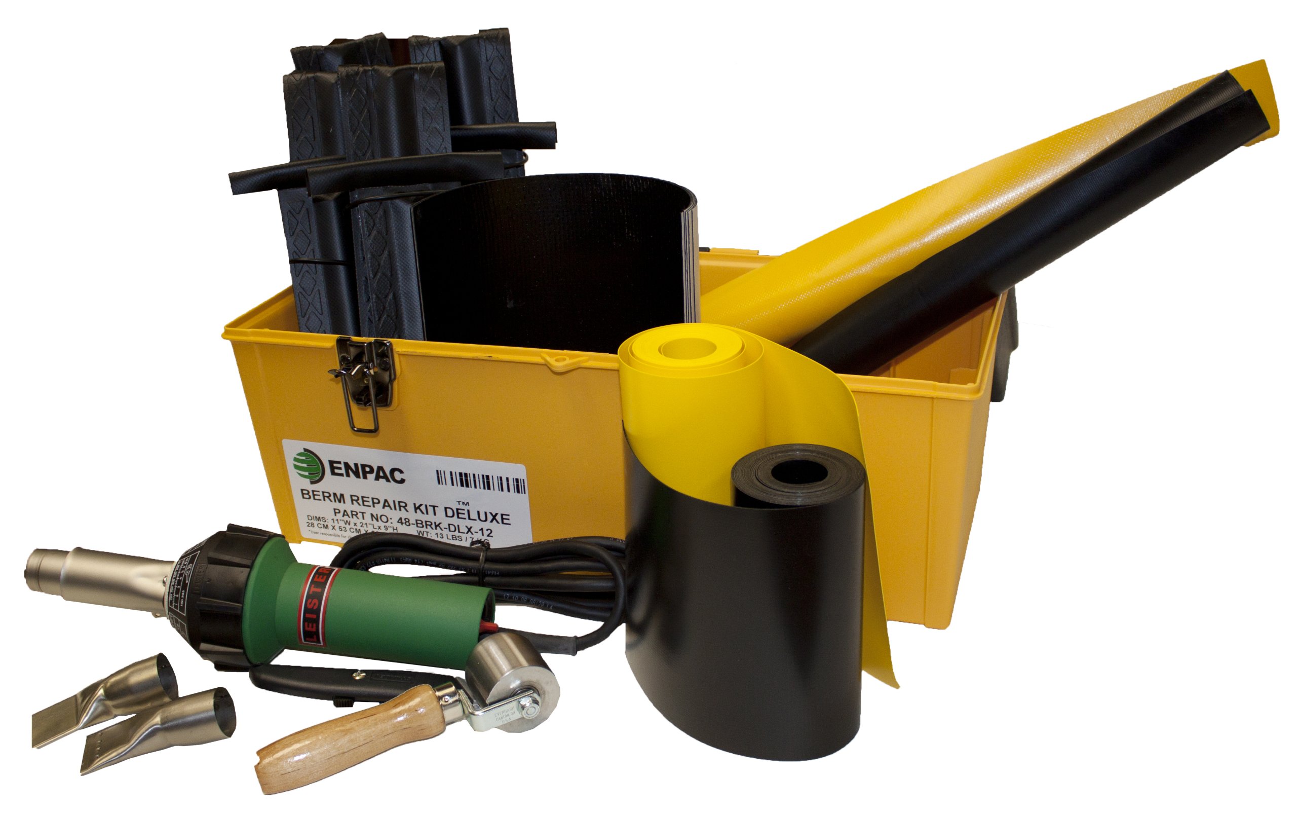 Enpac 48-BRK-DLX-12 15 Piece Deluxe Berm Repair Kit For 12 Side Wall Containment Berms