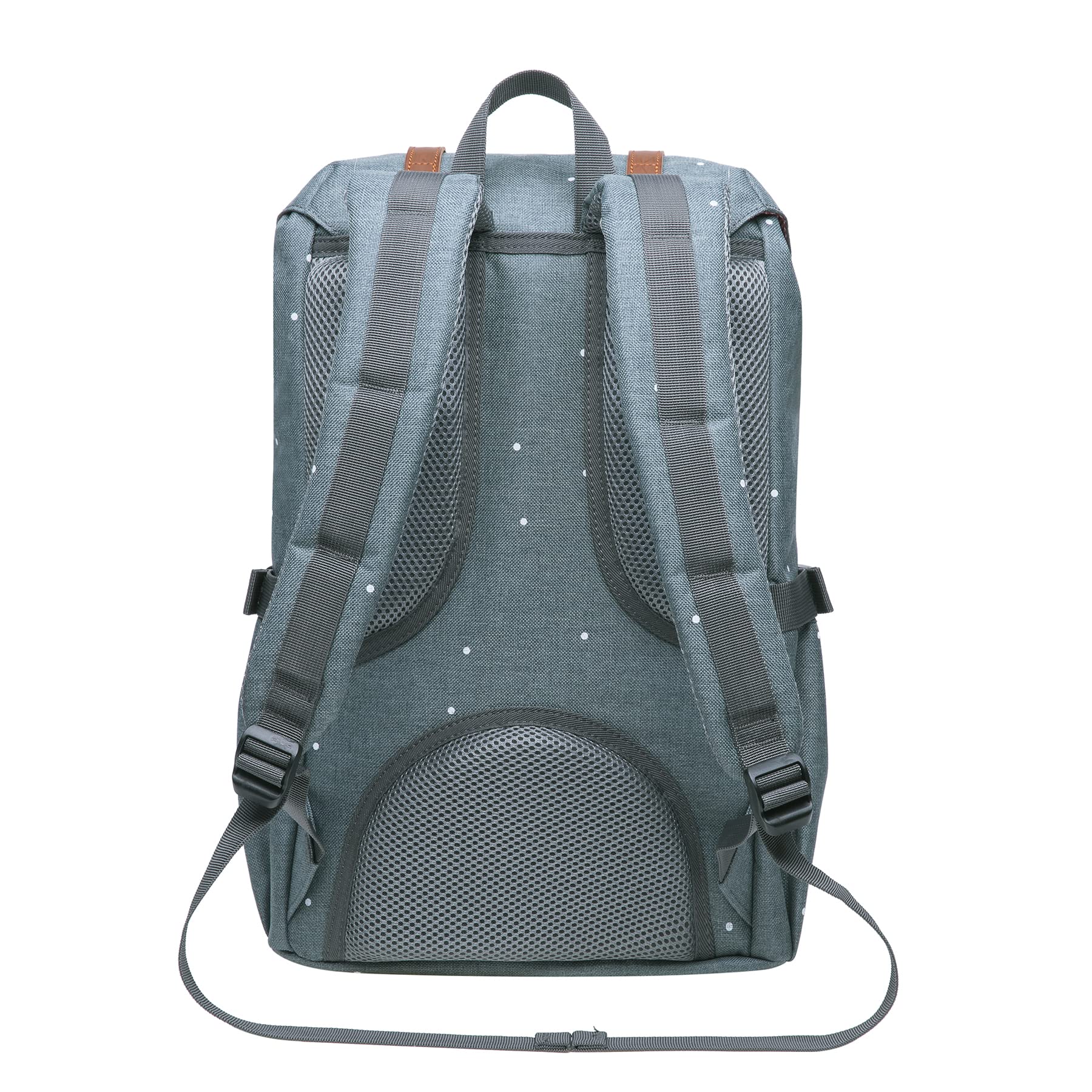 KAUKKO Mochila Tipo Casual de Hombre y Mujer para Portátil para Escuela, Viajes o Senderismo Mini tamaño Gris