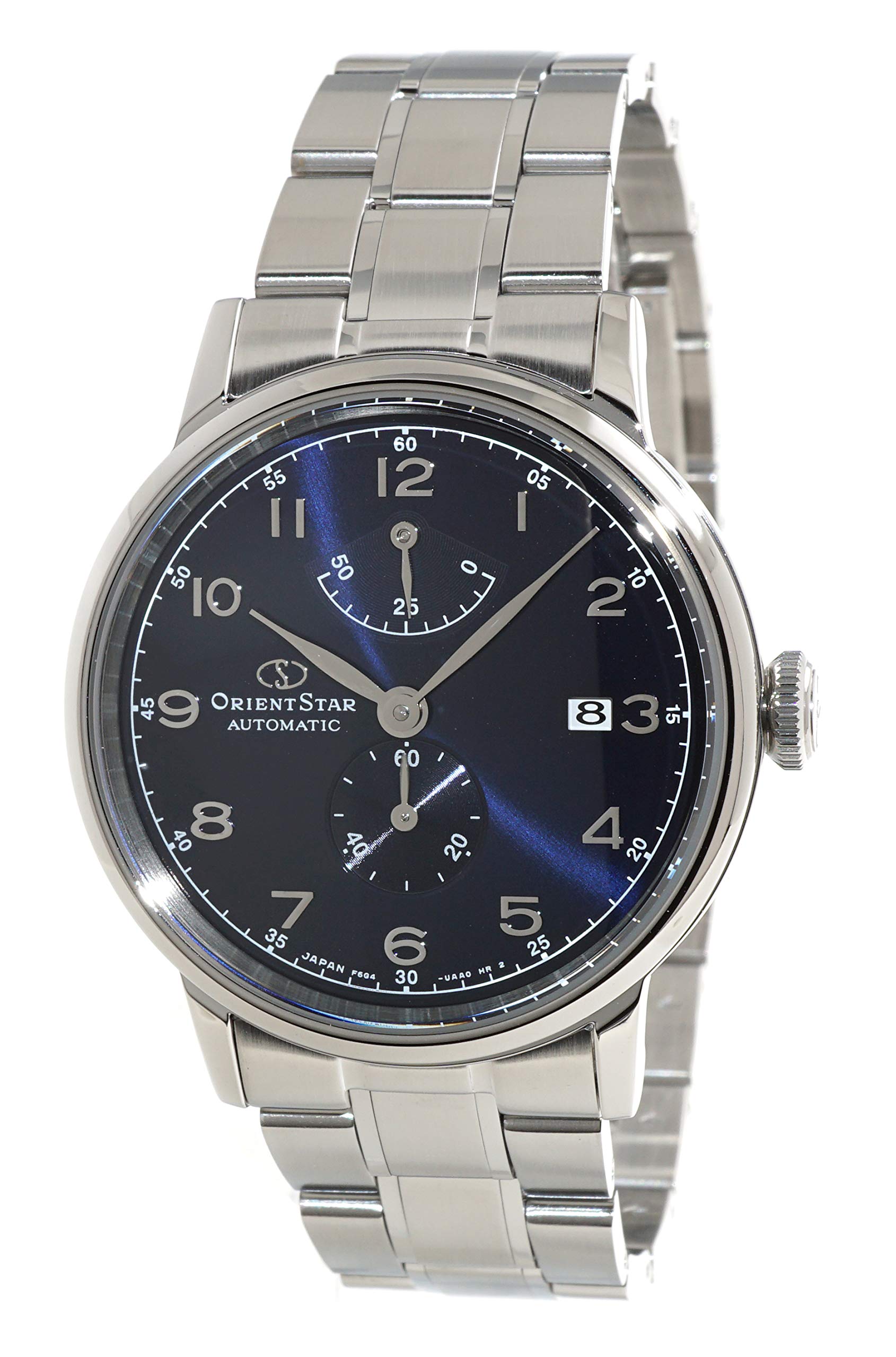 Star Heritage Gothic Power Reserve Small Seconds Dress Blue Steel Watch RE-AW0002L