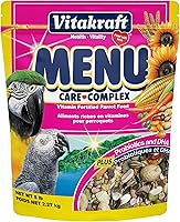 Vitakraft Menu Premium Parrot Food for Macaws, Amazons, Conures - Vitamin-Fortified Large Bird Blend, 5 Pound