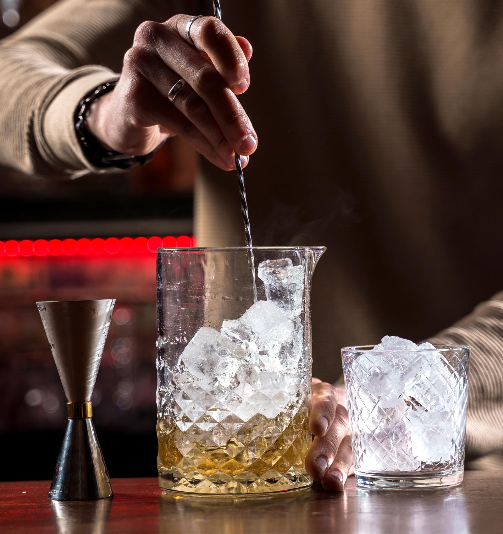 LONTIME Eco-Friendly Cocktail Spoons Stirring Kitchen Supplies Teadrop Spoon Mixing Stainless Steel Bar Accessories Spiral Bartender Tools Multicolor I.50654277