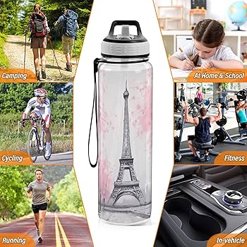 NOsWEA　花村想太　touch_bottle Amazon.com: Nesatuwa 32 oz Paris Eiffel Tower Water Bottles