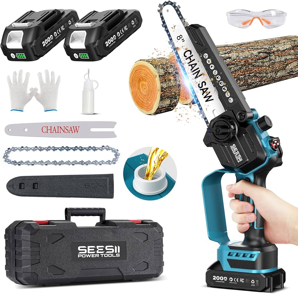 Amazon | 【2025新型】SEESII チェーンソー 充電式 ブラシレス 8インチ