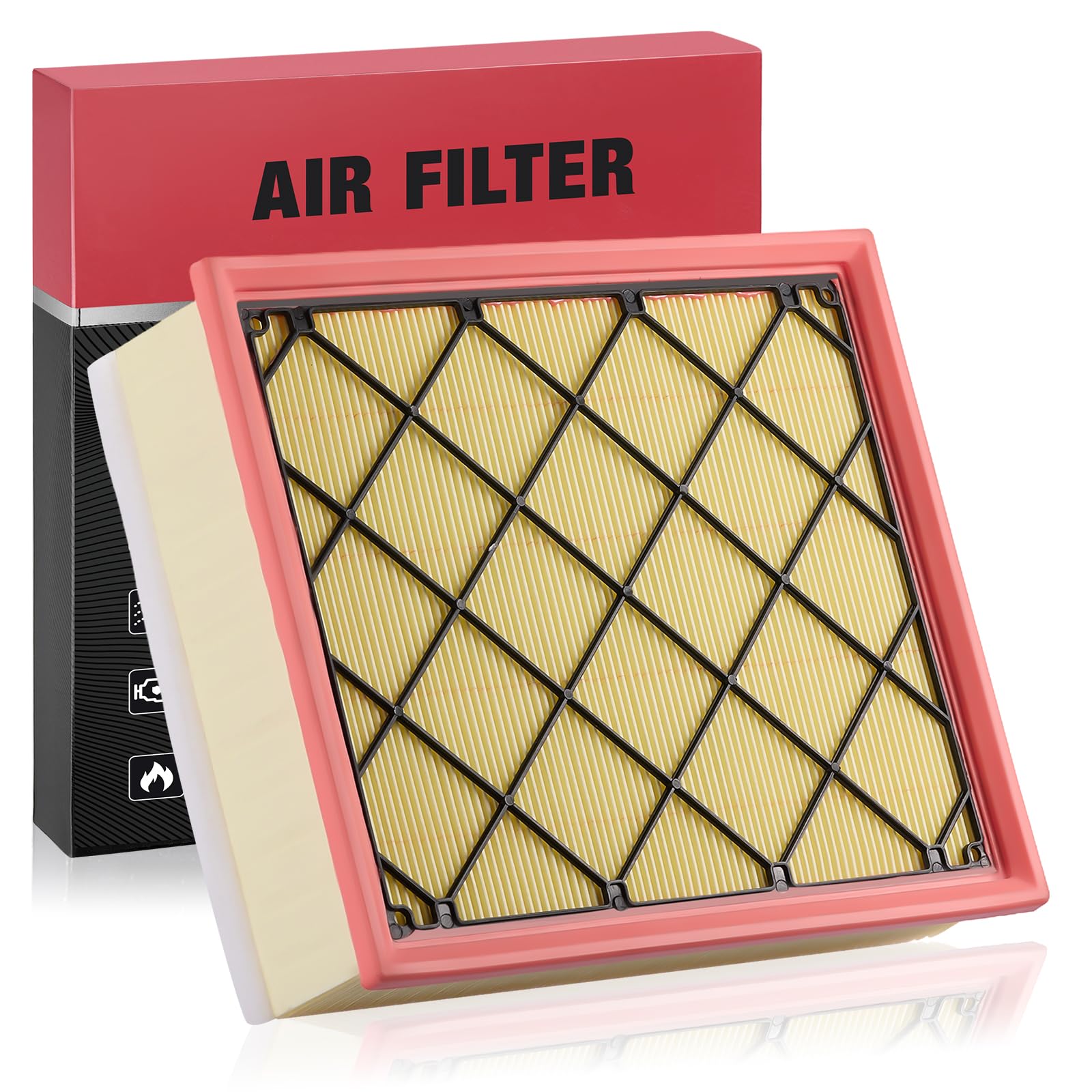 BDFHYK CA10253 Engine Air Filter Compatible with Volvo 2007-2013 C30, 2006-2013 C70, 2004-2011 S40, 2012-2016 S60, 2016 S60 Cross Country/XC70, 2005-