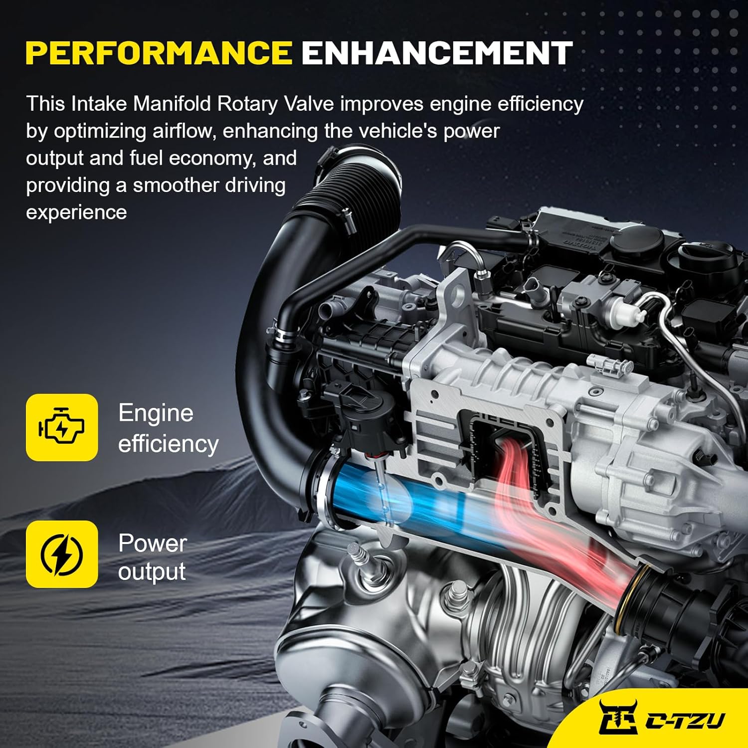 Intake Manifold Rotary Valve Assembly 17120-PPA-A01 for Acura RSX (2005-2006) 2.0L & Honda CR-V (2005-2006) 2.4L - Replaces 911-932, 17120PNDA01