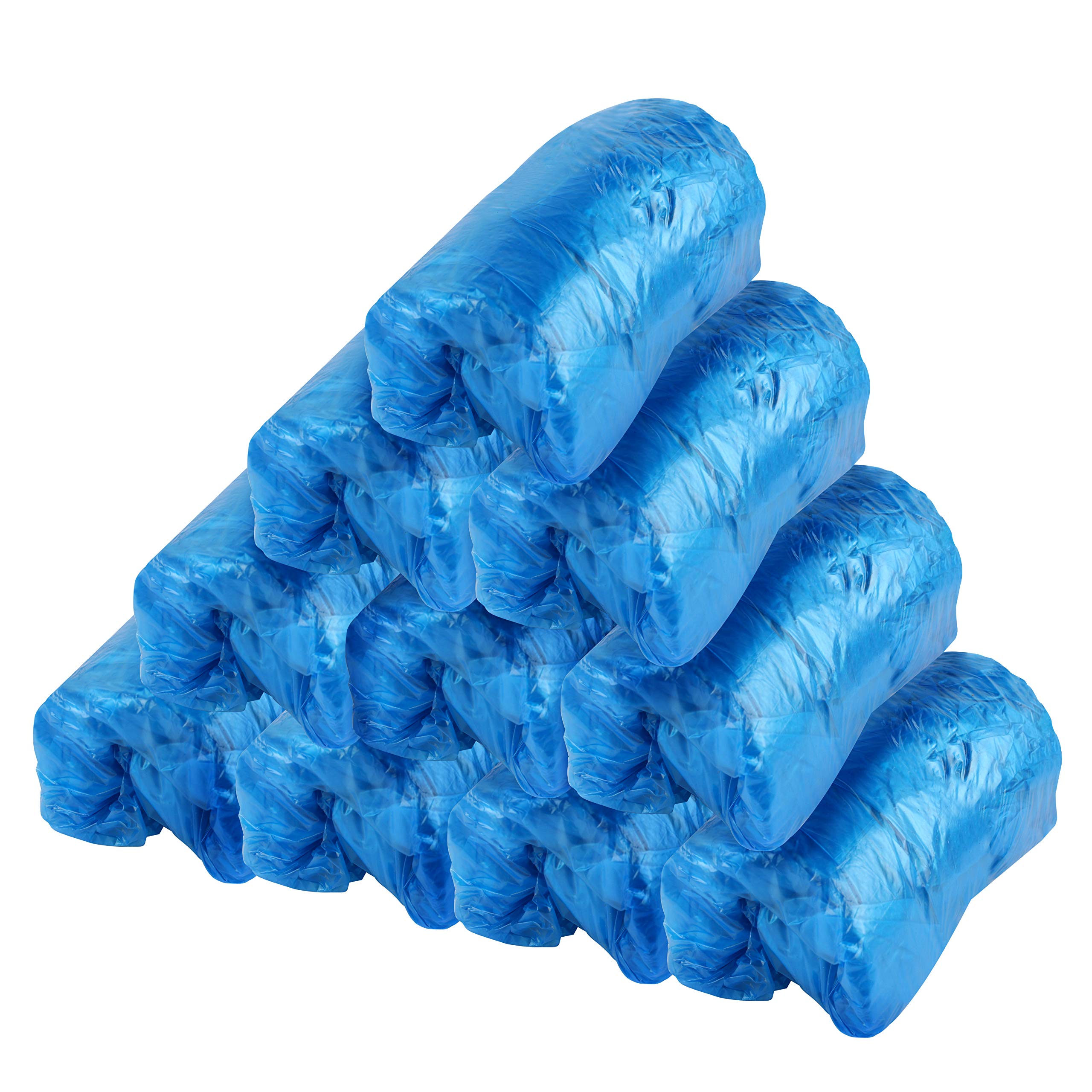 Copriscarpe usa e getta 200 pz in plastica blu resistente alla polvere