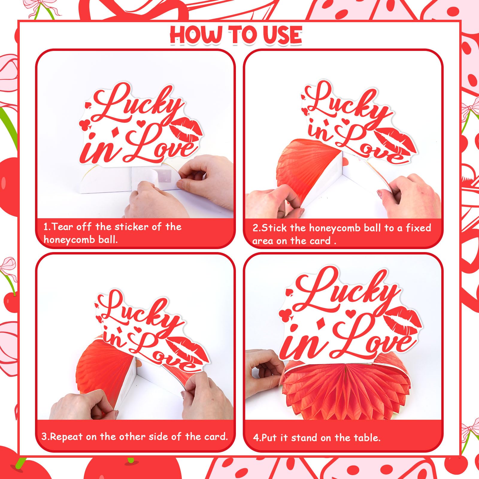 Whaline Tischkonfetti „Lucky In Love“ – 300 Stück, Casino-Design Mit Poker, Würfel & Cocktails