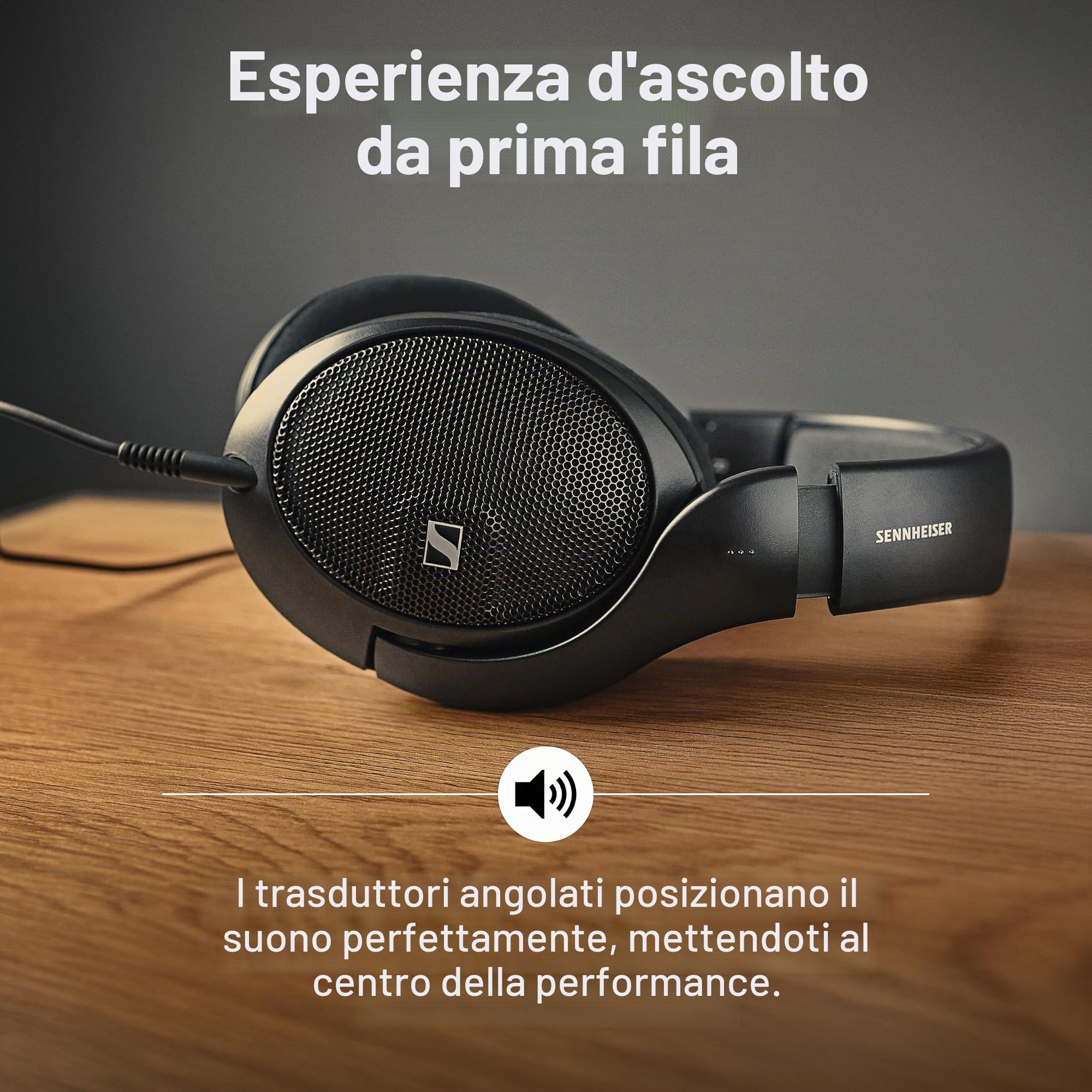 Sennheiser HD 560S Cuffia Aperta Reference-Grade, Jack 3.5 mm, Nero