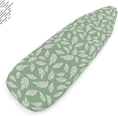 Vista 40 de Encasa XO Funda para tabla de planchar y almohadilla de 49"x18" - Acolchado grueso de fieltro de 3mm, ajuste con cordón y bloqueo, fácil de colocar