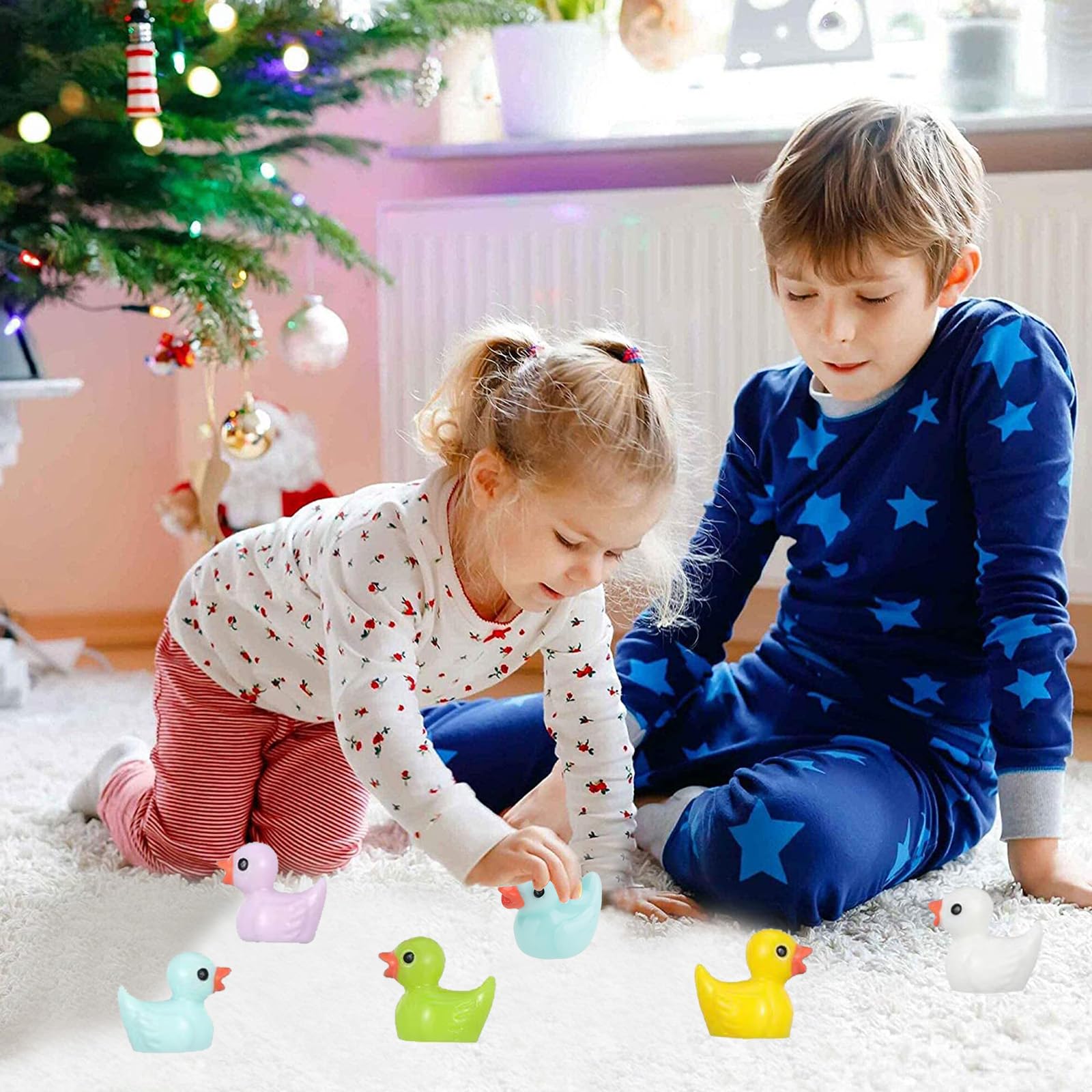 FIGURINES LUMINEUSES MINI Canards En R??sine 100 Mini Canards En