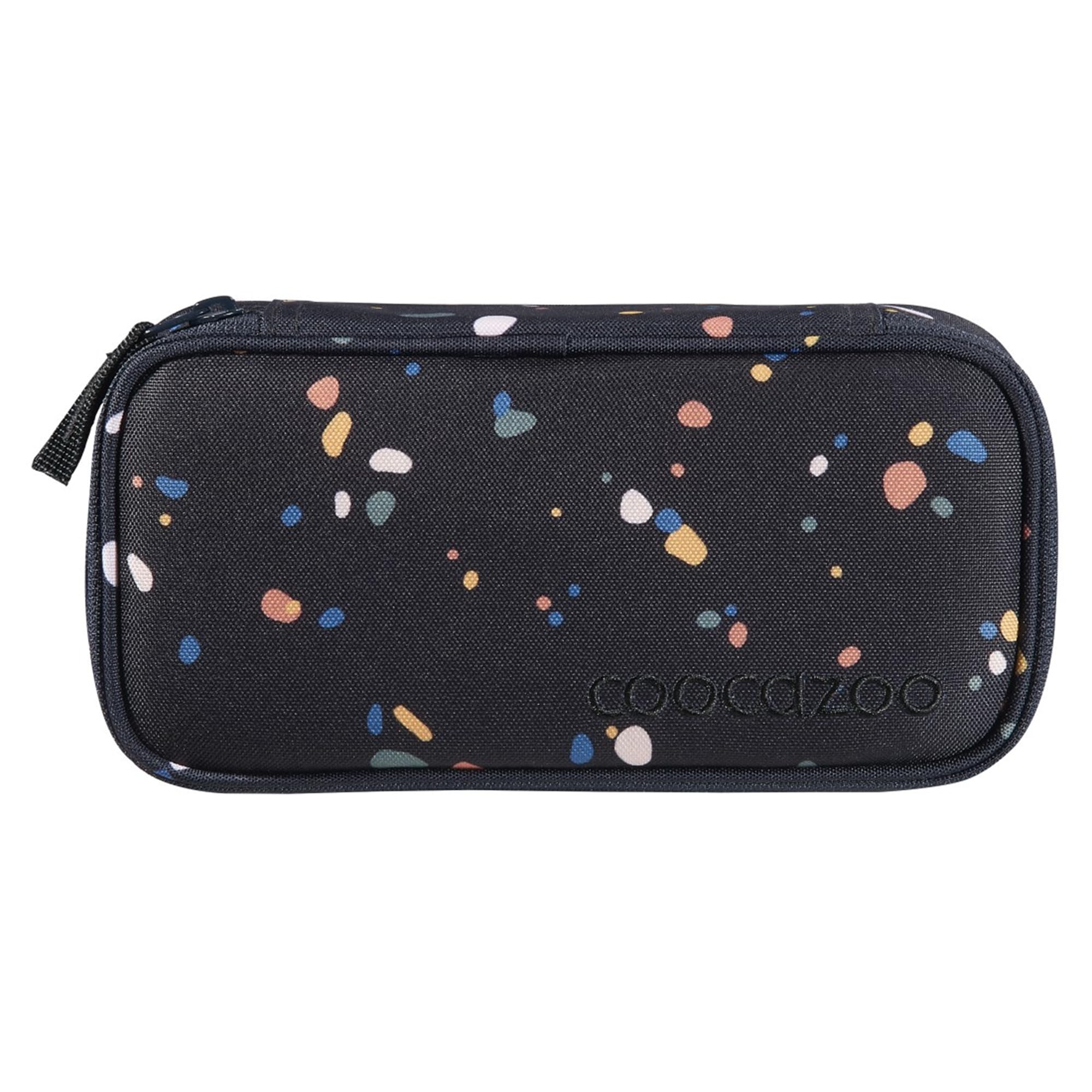 Coocazoo Schulrucksack-Set MATE „Sprinkled Candy“ 3-teilig, schwarz, ergonomischer 30L Tornister, mit Brust- und Hüftgurt für Kinder ab der 5. Klasse, inkl. Mäppchen und Geldbörse