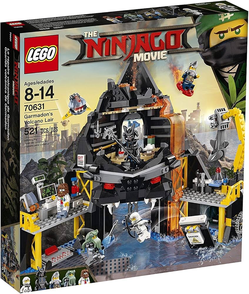 Lego Ninjago Movie Garmadon's Volcano Lair 70631, Building Sets Lego Ninjago Movie Garmadon's Volcano Lair 70631, Building Sets