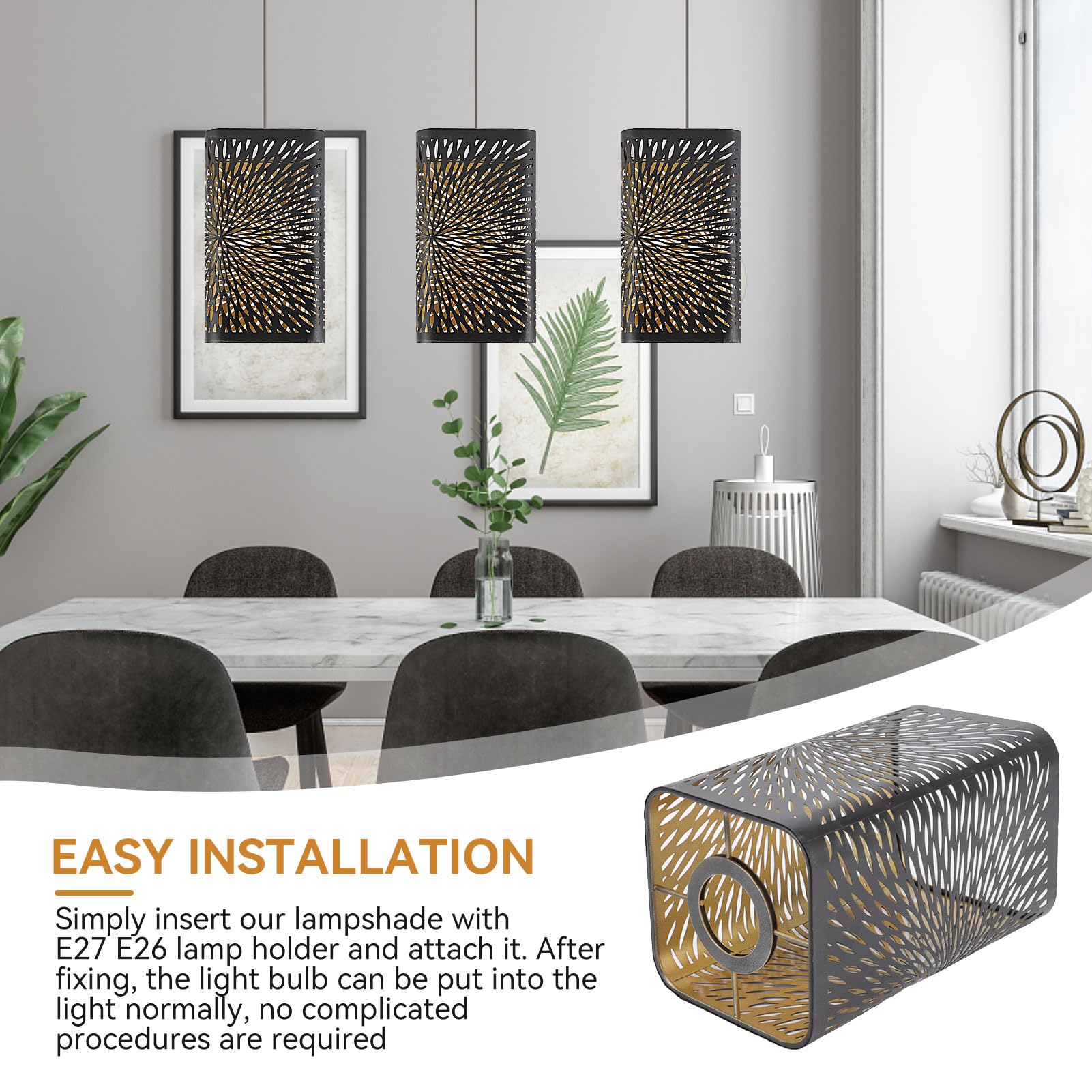 Lamp Shade,Hollow Out Pendant Light Shade Ceiling for Bedroom 
