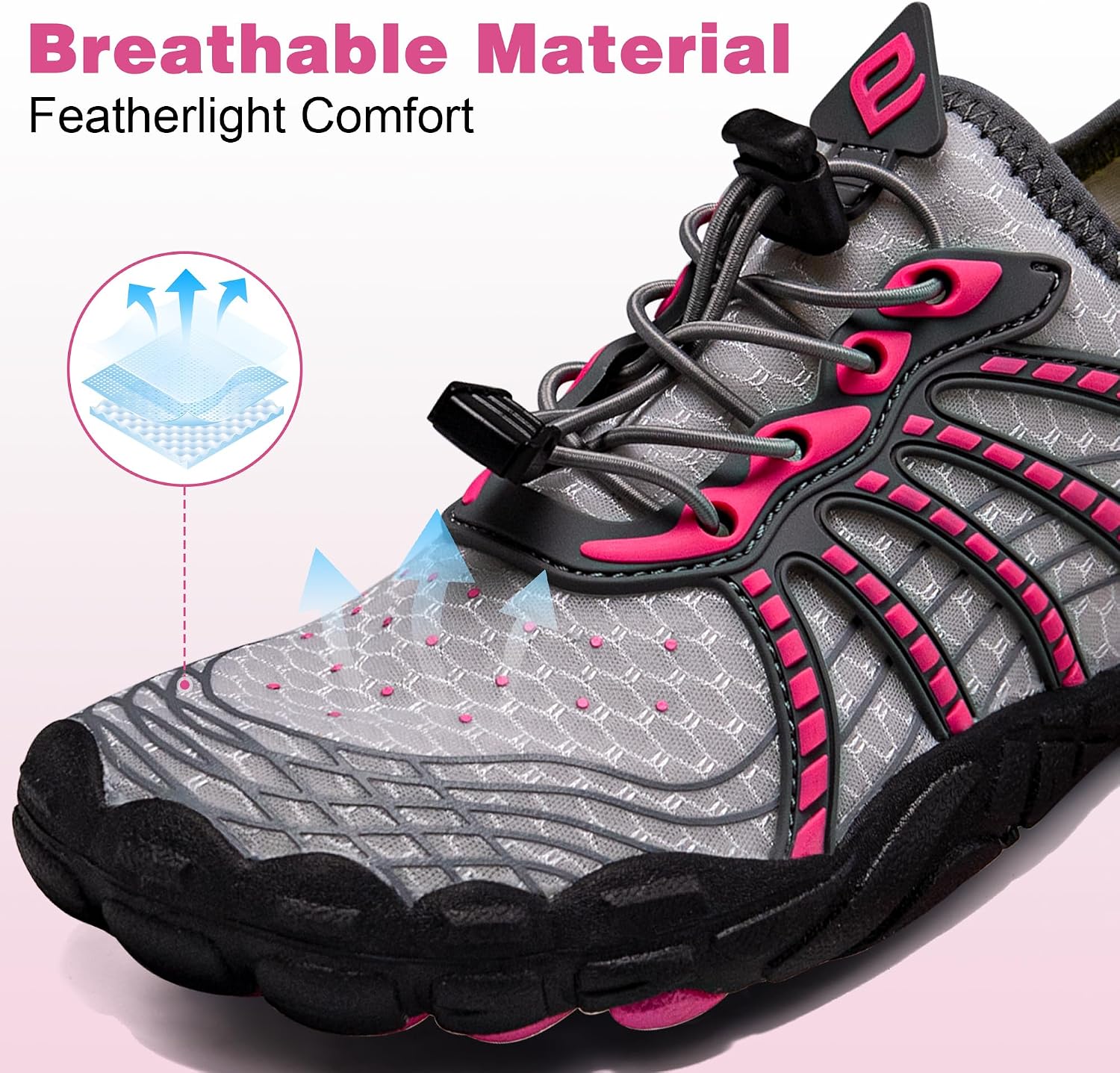 Water Shoes for Women Men, Quick Dry Barefoot Shoes,River Shoes for Outdoor Sports and Exercise image 2