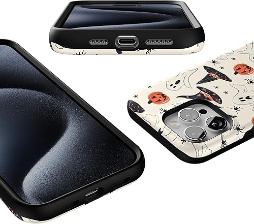 Vista 456 de Casely Funda para iPhone 15 Pro Jardín Secreto Flores mixtas Funda atrevida Compatible con MagSafe y botón de acción Jardín Secreto Floral