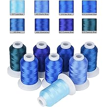 SIMTHREAD Polyester Embroidery Machine Thread Snap Spools 21 Brother Colors 40Wt
