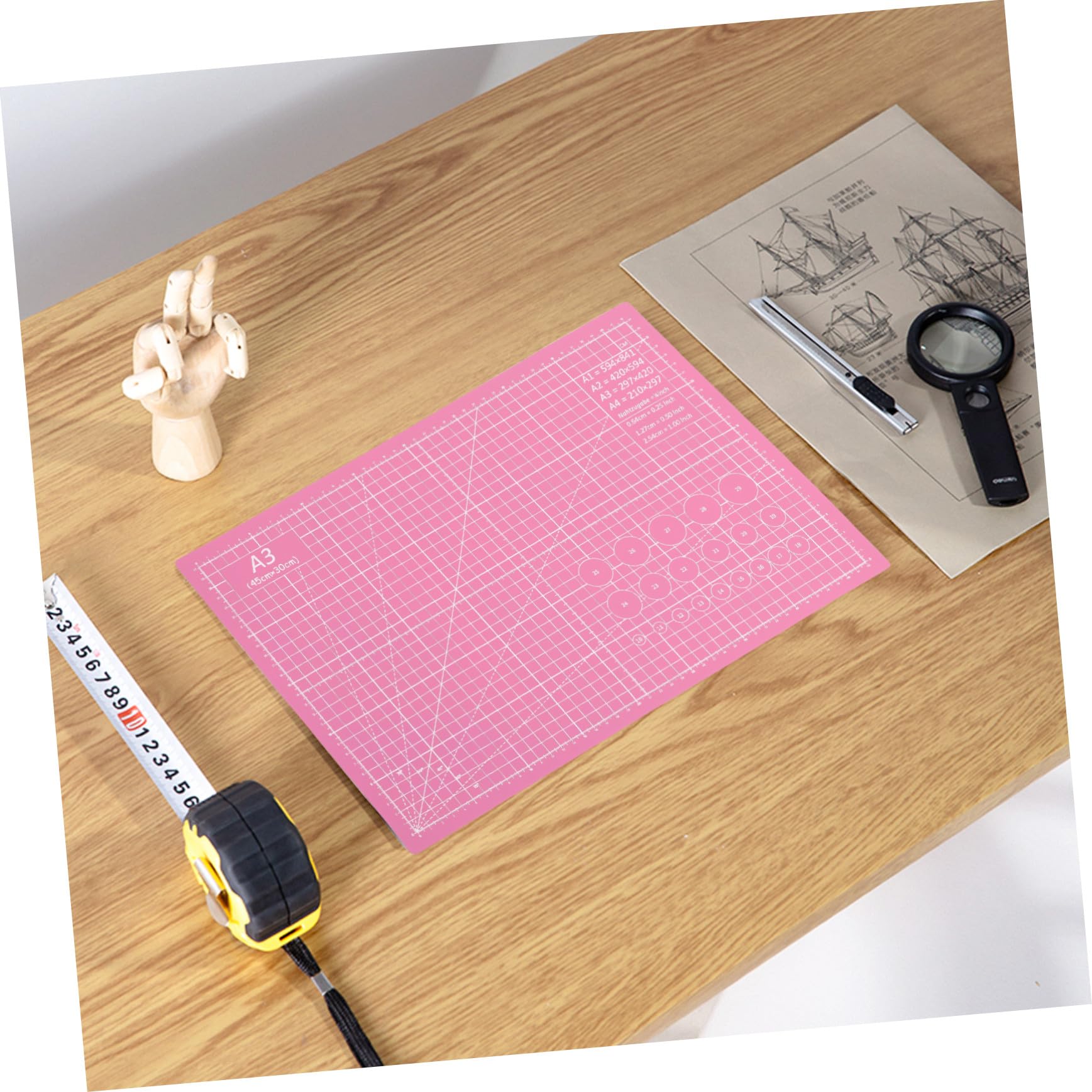 Selbstheilende A3 Schneidematte Beidseitig Pvc Schneideunterlage für Nähen Quilten Scrapbooking Basteln