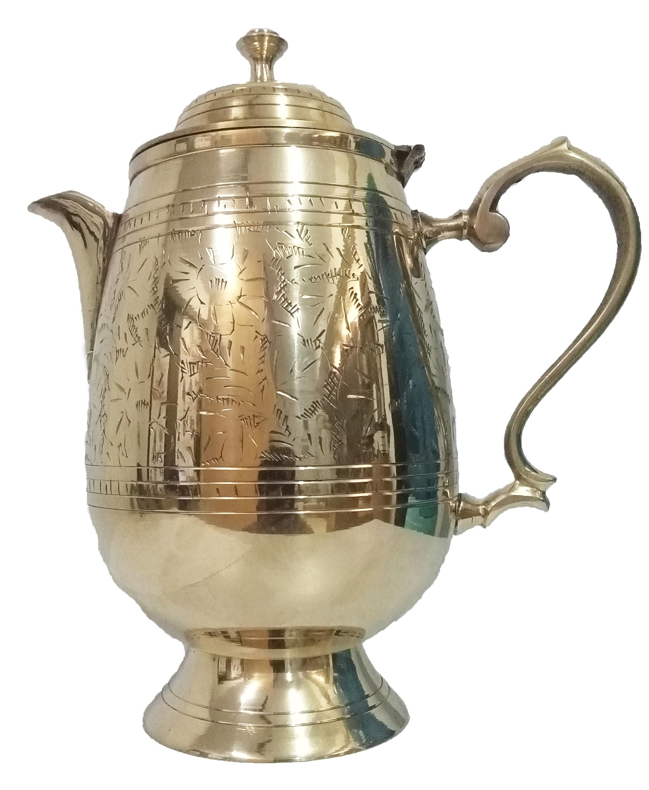 Pichet en laiton style moghlai 1400 ml carafe eau PARIJAT HANDICRAFT