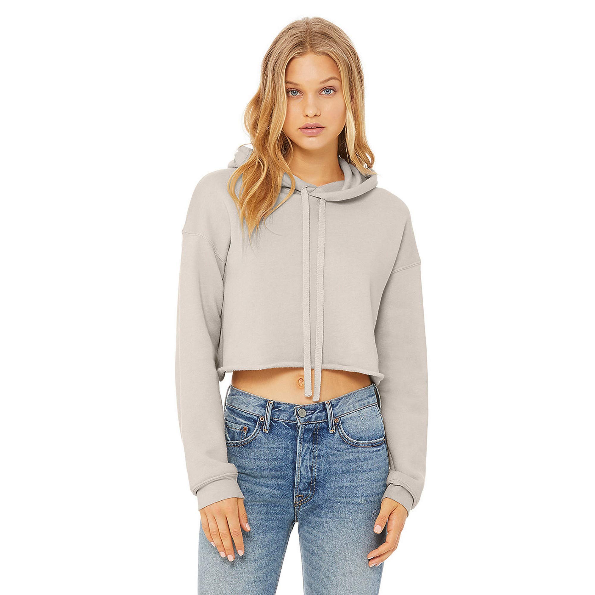 Bella Canvas Kobiety/damska bluza z kapturem z nadrukiem polarowym
