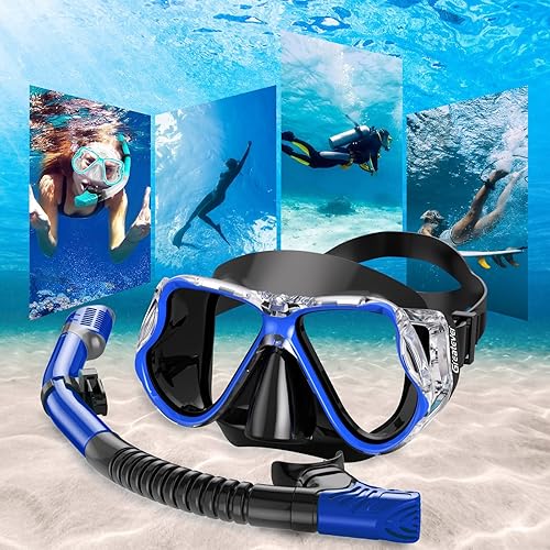 Miniatura 3 de Greatever Máscara de buceo para adultos, antiempañamiento, gafas de natación con cubierta para la nariz
