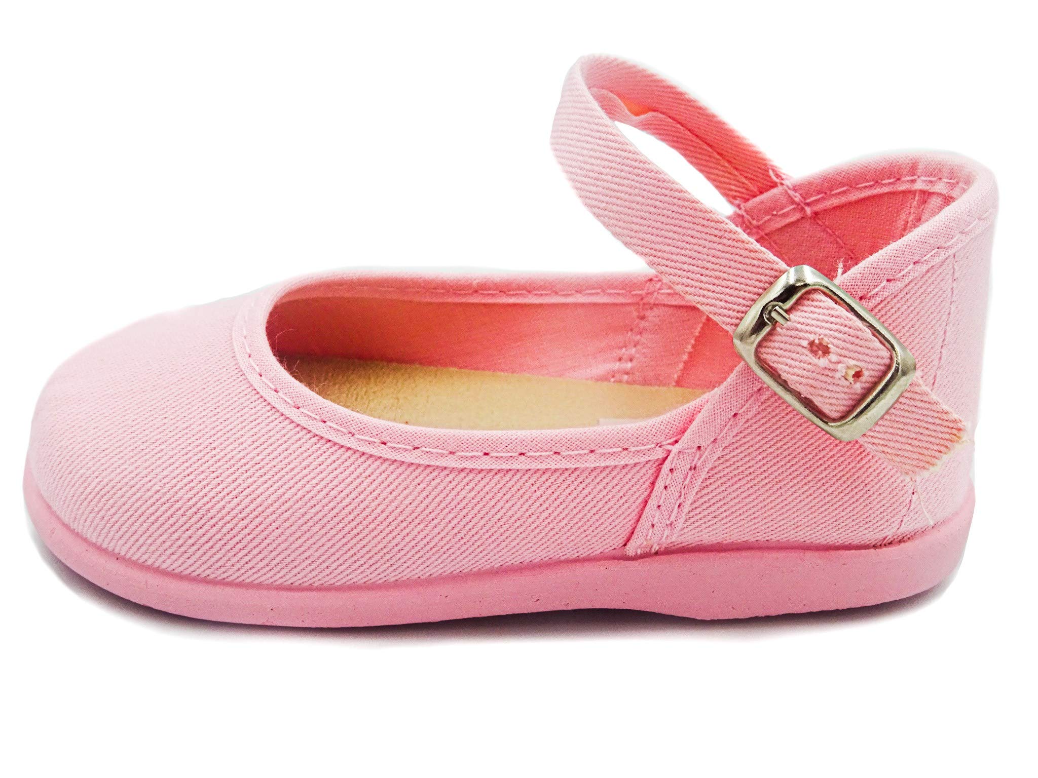 Mercedita de Tela con Hebilla para Bebé Niña