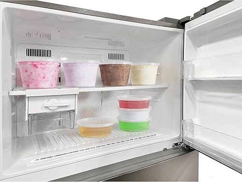 Miniatura 6 de Contenedores de plástico desechables de 16 onzas con tapas, 240 de cada recipiente y tapas, recipientes resistentes a fugas para alimentos,