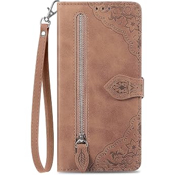 Mobile Phone Case for Samsung Galaxy S25 5G Case Foldable with Card Slot Stand Flip Case Protective Leather Wallet Flip Case Cover Mobile Phone Case Shockproof - Brown