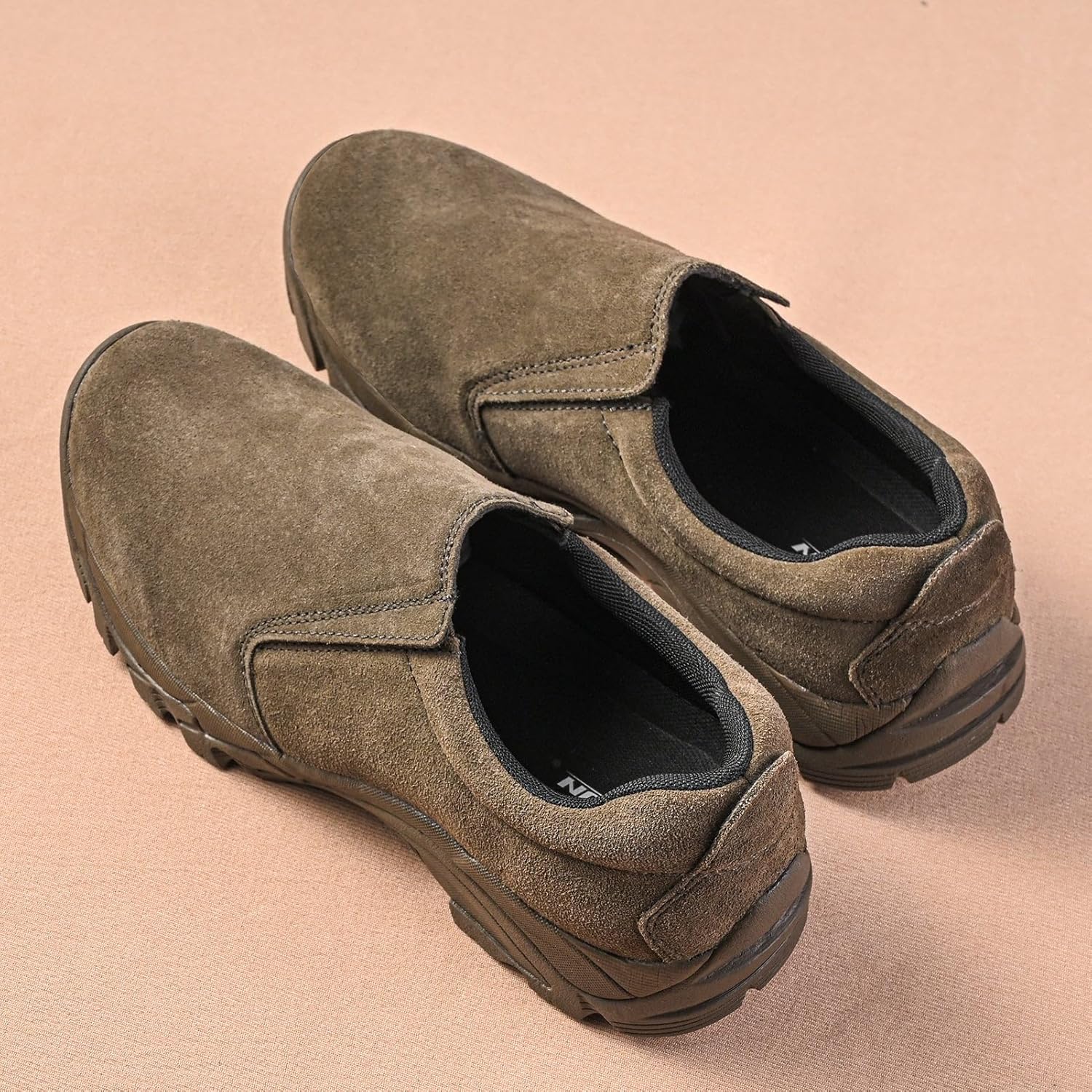 Men's Leather Slip-on Shoes, Lightweight Comfortable Versatile Stylish Loafers with Steel Shank - Image 9