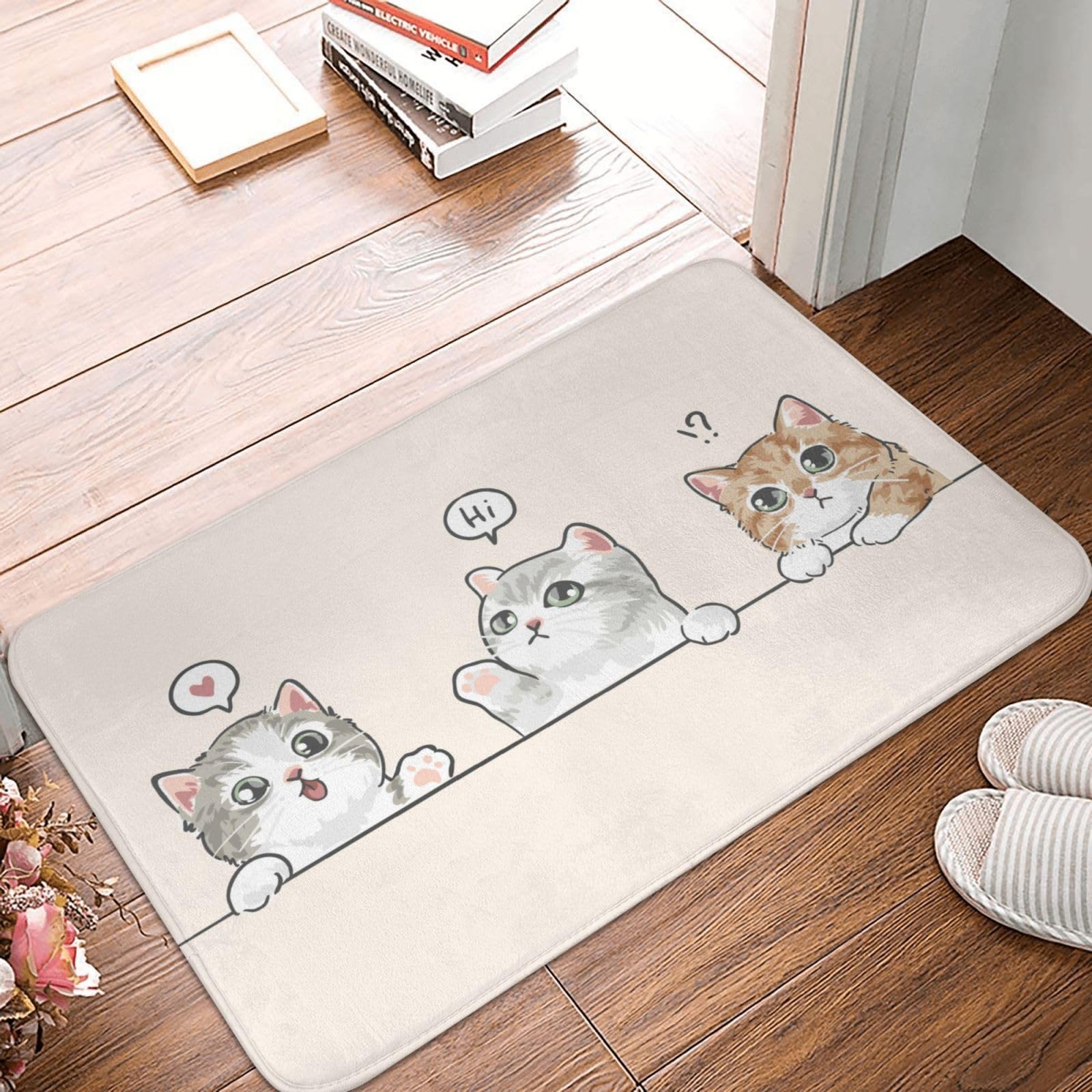 Amazon.co.jp: 玄関マット おもしろ 猫 猫柄 面白い ねこ (12) アニメ