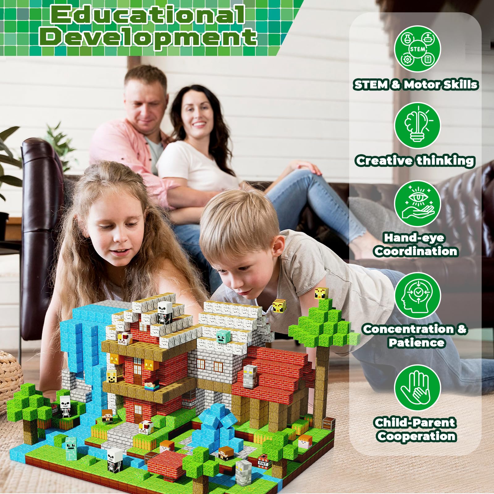 ToyUnited 200 szt. bloków magnetycznych