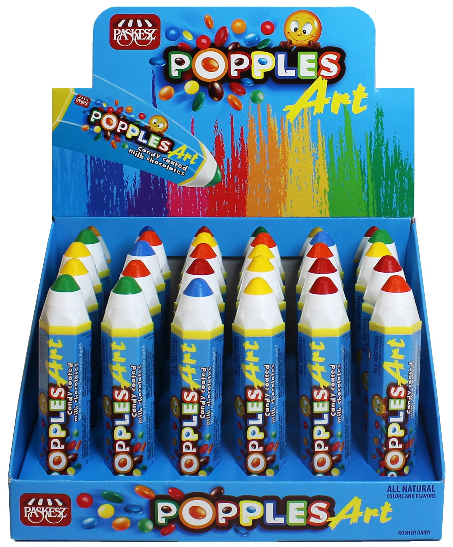 Amazon.com : Paskesz Popples Art Milk Chocolate – Party Favor