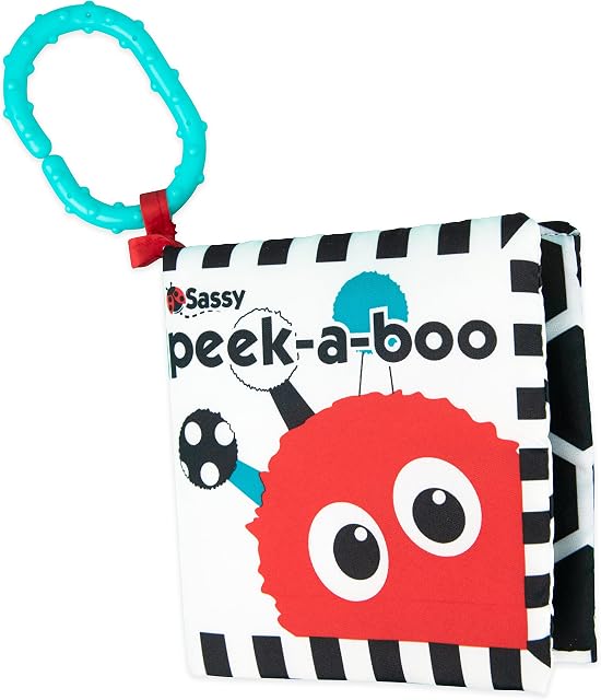 Sassy Baby Black & White Peek-A-Boo Book - 0m+