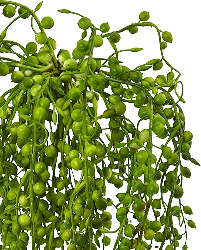 Miniatura 3 de Nearly Natural 6169-S3 Senecio - Planta suculenta artificial, juego de 3 unidades, color verde