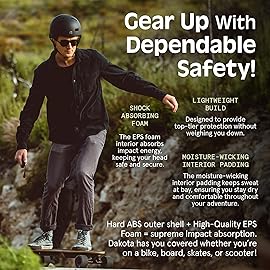 Retrospec Dakota Bicycle / Skateboard Helmet for Adults - Commuter, Bike, Skate, Scooter, Longboard & Incline Skating -Highly Protective & Premium Ventilation- Large - Matte Eggshell